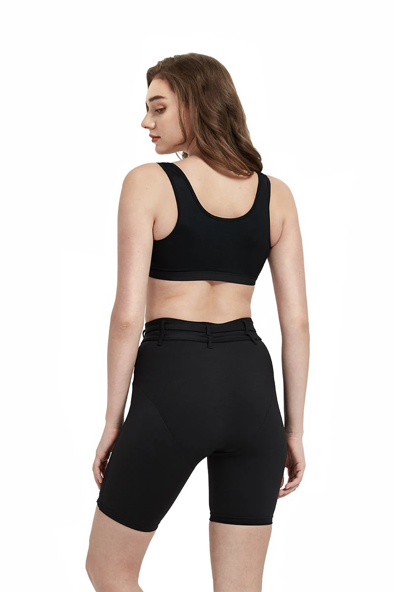 Hamade Activewear Buckle Cycling Shorts - Black 7 Hamade Activewear Buckle Cycling Shorts - Black - Image 5