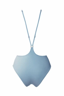 Hamade Activewear Neck Ring High Waisted Bottoms - Light Blue -Clothing Store SS22 24