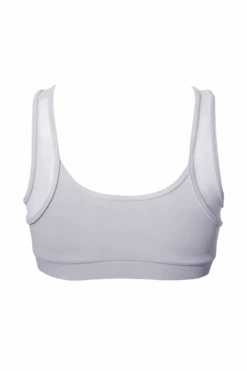 Hamade Activewear Asymmetric Top - Light Grey -Clothing Store SS23 30