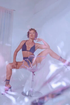 CXIX Silhouette Biker Shorts - Black With Cream Mesh -Clothing Store Sand CXIX Silhouette Mesh bralette biker shorts dance polewear