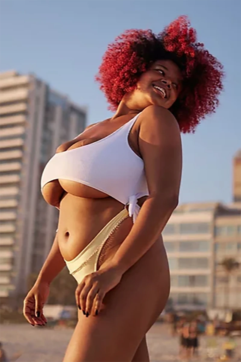 Rolling Malandra Bodysuit - Ribbed White/Yellow 5 Rolling Malandra Bodysuit - Ribbed White/Yellow - Image 3