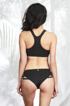 Lunalae Low Waist Cross Section Shorts - Black 10 Lunalae Low Waist Cross Section Shorts - Black -Clothing Store Shot 16 048 1