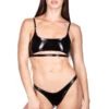 Naughty Thoughts Sinner Vinyl Underboob Top - Black -Clothing Store SinnerSetBlackfront 39de037b e472 4aed a368 37137d776b00