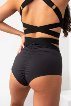 Lunalae Tara High Waisted Bottoms - Recycled Black -Clothing Store TaraHighWaistBottoms10