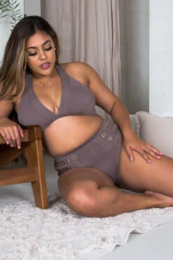 Tatiana Activewear Isla Shorts - Cocoa 11 Tatiana Activewear Isla Shorts - Cocoa -Clothing Store TatianaActive IslaCocoaBrownNeutralPoleWearPoleDancingClothes 2 10