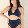 Tatiana Activewear Isla Top - Navy -Clothing Store TatianaActive IslaNavyPoleWearSet 1436