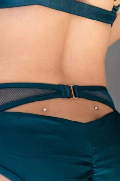 Tatiana Activewear Kaizen Shorts - Teal -Clothing Store TatianaActive KaizenTealTriangleBraPoleWearSet 8098