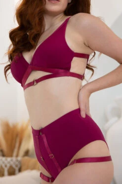 Tatiana Activewear Tokio Shorts - Matte Fuchsia -Clothing Store TatianaActive TokioLowCutGarterFuchsiaHotPinkPoleWearPoleDanceSet 2 4 4ae3ce9e 03db 4a70 b956 173e034d981a