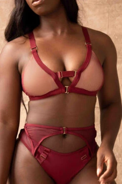 Tatiana Activewear Kaizen Top - Burgundy 15 Tatiana Activewear Kaizen Top - Burgundy -Clothing Store TatianaActiveKaizenBurgundyPoleWearSet17cropped