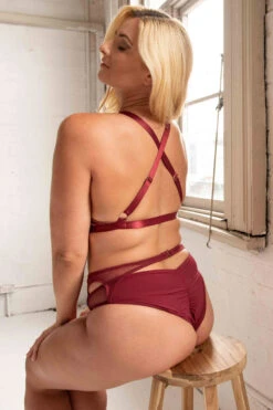 Tatiana Activewear Kaizen Top - Burgundy 14 Tatiana Activewear Kaizen Top - Burgundy -Clothing Store TatianaActiveKaizenBurgundyPoleWearSet8cropped 0b9576f8 1df2 48cc aa6a 90b4dd81379e