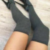 Lunalae Thigh High Socks - Charcoal