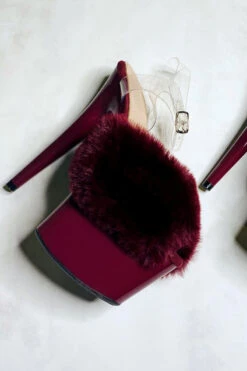 Hella Heels Cool Mom Stilettos - 7inch -Clothing Store WineCoolMom7inchfluffybirthdaystiletto 2