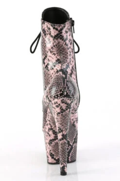Pleaser USA Adore-1020SPWR 7inch Pleaser Boots - Pink Snake -Clothing Store adore 1020sp bpsp m09