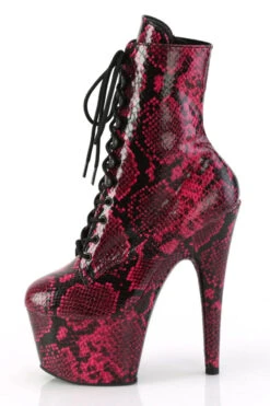 Pleaser USA Adore-1020SPWR 7inch Pleaser Boots - Hot Pink Snake -Clothing Store adore 1020sp hpsp m05