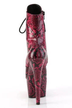Pleaser USA Adore-1020SPWR 7inch Pleaser Boots - Hot Pink Snake -Clothing Store adore 1020sp hpsp m09