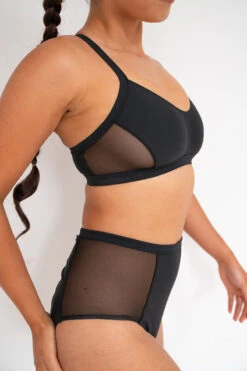 Lunalae Bellani High Waisted Bottoms - Recycled Black 8 Lunalae Bellani High Waisted Bottoms - Recycled Black -Clothing Store bellani7 1