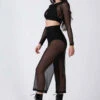 REV ACTIV Mesh Flow Pants - Black 1 REV ACTIV Mesh Flow Pants - Black -Clothing Store black mesh long set pleasure 3