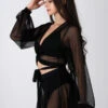 REV ACTIV Mesh Skirt Bottoms- Black -Clothing Store black mesh set pleasure shirt blouse 4 aaf51b79 a201 4c00 91e4 d177c840023d