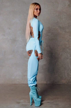 CXIX 119 Chaps - Blue -Clothing Store blue bodysuit CXIX polewear fashion streetwear