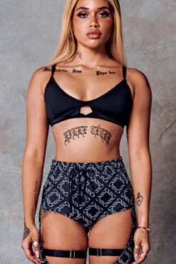 CXIX 119 Bralette - Black -Clothing Store bralette black poledance CXIX 119 streetwear 2