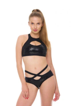 Bandurska Cosmic Top - Black Sequin -Clothing Store cosmic set2