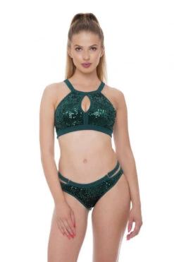 Bandurska Eclipse Top - Green Sequin -Clothing Store eclipse set