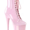 Pleaser USA Flamingo-1020 8inch Pleaser Boots - Patent Baby Pink 2 Pleaser USA Flamingo-1020 8inch Pleaser Boots - Patent Baby Pink -Clothing Store flamingo 1020 bp