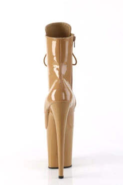 Pleaser USA Flamingo-1020 8inch Pleaser Boots - Patent Toffee -Clothing Store flamingo 1020 tf m09