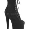 Pleaser USA Flamingo-1020FS Faux Suede 8inch Pleaser Boots - Black 2 Pleaser USA Flamingo-1020FS Faux Suede 8inch Pleaser Boots - Black -Clothing Store flamingo 1020fs bfs