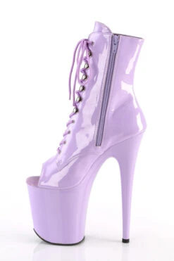 Pleaser USA Flamingo-1021 Peep Toe 8inch Pleaser Boots - Patent Lavender -Clothing Store flamingo 1021 lv m13