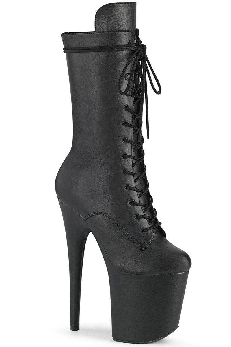 Pleaser USA Flamingo-1050WR 8inch Pleaser Boots - Matte Black 3 Pleaser USA Flamingo-1050WR 8inch Pleaser Boots - Matte Black