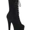 Pleaser USA Flamingo-1050FS Faux Suede 8inch Pleaser Boots - Black -Clothing Store flamingo 1050fs bfs