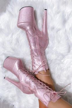 Hella Heels The Glitterati 8inch Boots - Sugarbaby -Clothing Store glitter 25