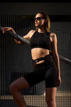 Hamade Activewear Buckle Cycling Shorts - Black 19 Hamade Activewear Buckle Cycling Shorts - Black -Clothing Store hamadeVI74 1