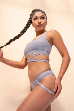 Lunalae Kehlani Top - Recycled Grey -Clothing Store kehlani2