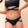 Lunalae Kehlani Low Waist Bottoms - Recycled Black 2 Lunalae Kehlani Low Waist Bottoms - Recycled Black -Clothing Store kl3