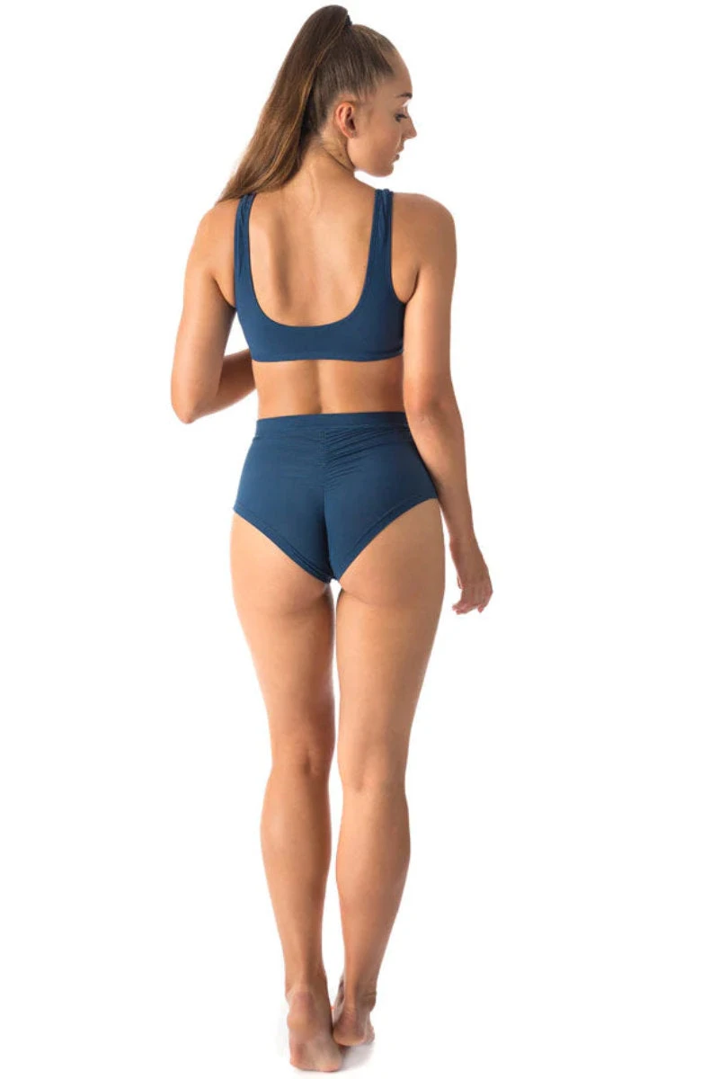 Dragonfly Lola High-Waisted Shorts - Petrol 8 Dragonfly Lola High-Waisted Shorts - Petrol - Image 6