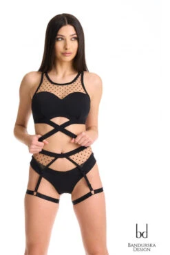 Bandurska Penelope Suspenders Accessory - Black -Clothing Store penelope premium suspenders 3