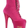 Pleaser USA Shoe Protectors - Hot Pink Lycra -Clothing Store psp hplyr
