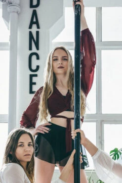 REV ACTIV Mesh Wrap Blouse - Wine -Clothing Store rev1 8b4e43f5 1a11 4a92 896b 62bce6cc7529