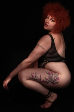 Rolling Vertigo Bodysuit - Black/Beige -Clothing Store rollings0864 1