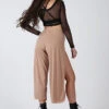 REV ACTIV Sensual Flow Pants (with Leg Slit) - Coffee -Clothing Store sensual coffee pants with slits 1