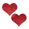 Pastease Heart Nipple Pasties - Red Glitter 1 Pastease Heart Nipple Pasties - Red Glitter -Clothing Store slice23 1