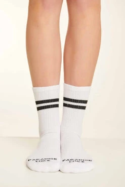Paradise Chick Supreme Pole Dance Socks - White -Clothing Store supreme socks2