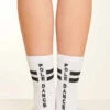 Paradise Chick Supreme Pole Dance Socks - White -Clothing Store supreme socks3