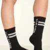 Paradise Chick Supreme Pole Dance Socks - Black -Clothing Store supreme socks6