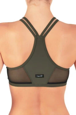 Dragonfly Victoria Sports Bra - Khaki Mesh 6 Dragonfly Victoria Sports Bra - Khaki Mesh -Clothing Store vmk3