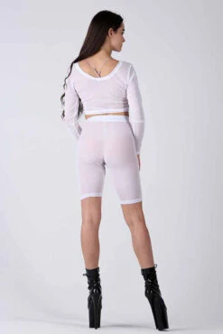 REV ACTIV Mesh Cycling Shorts - White